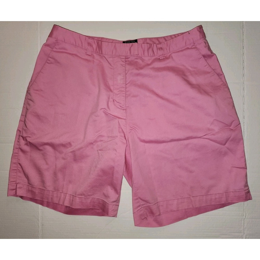 Women's Adidas Stretch Chino Golf Shorts Size 14 Pink, Barbiecore, Preppy - Picture 1 of 8